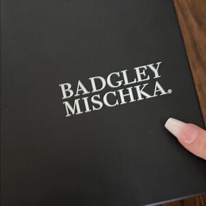 Badgley Mischka Sleek Black Box